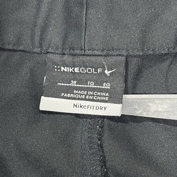 Nike Golf Shorts Men Black Performance Dri Fit Stretch Athletic Chino‎ Size 38 - Picture 4 of 8